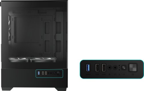 Корпус Gamdias Aura GC9M ARGB Black with window (4711514502527)