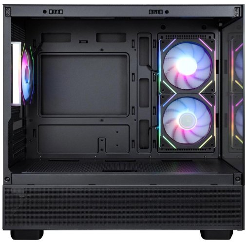 Корпус 1stPlayer Mi5-BK-2FC7R-1FC7 Black with window