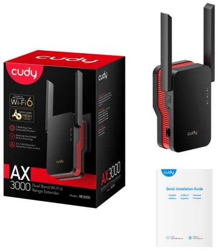 Репітер Wi-Fi Cudy RE3000 (RE3000_EU_V1.0)