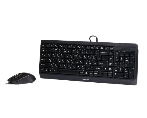 Фото: Комплект клавіатура+миша A4tech F1512 Black № 10 | KTC