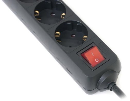Мережевий фільтр Real-EL RS-6 Protect 2xUSB 6/3m Black (EL122300017)