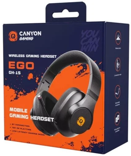 Фото: Гарнітура Canyon Ego GH-15 Black (CND-SGHS15B) № 12 | KTC