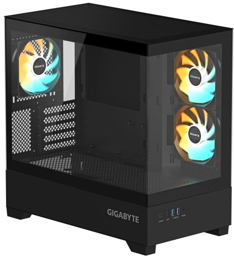 Корпус Gigabyte C201 Panoramic Black with window (GB-C201P)
