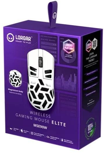 Миша Lorgar Elite MSE90W Wireless White (LRG-MSE90W-WH)