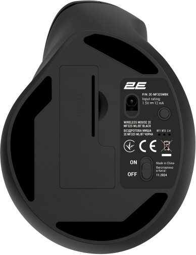 Миша 2E MF325 Silent WL/BT Black (2E-MF325WBK)