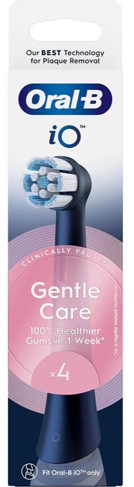 Насадка для зубної щітки Braun Oral-B iO Gentle Care RB SBF-4 Black 4pcs (RB SBF-4 (4))