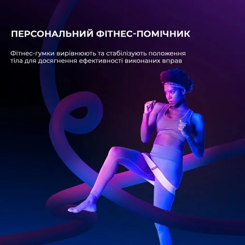 Фото: Фітнес-резинки Yunmai Yoga Resistance Bands Grey 3pcs (YMRB-P590) № 12 | KTC