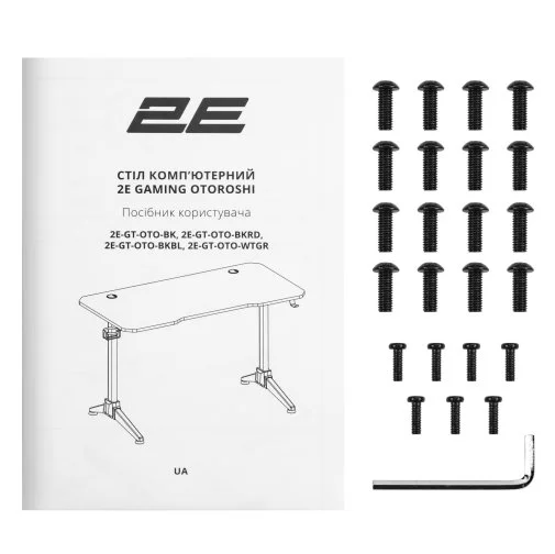 Фото: Стіл для геймерів 2E Gaming Otoroshi White-Grey (2E-GT-OTO-WTGR) № 29 | KTC