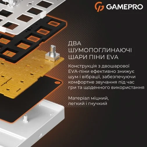 Фото: Клавіатура GamePro Genesis Silverlight MK126 YH Switches Grey № 27 | KTC