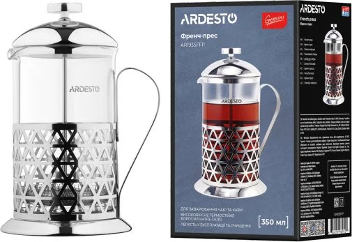 Фото: Френч-прес Ardesto Gemini Fasano 350ml Clear (AR1935FFP) № 7 | KTC
