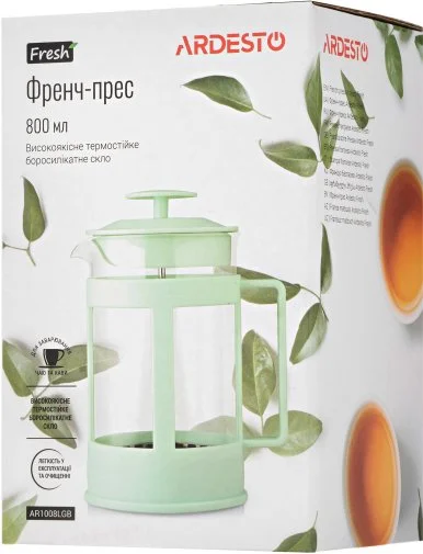 Фото: Френч-прес Ardesto Fresh 800ml Green (AR1008LGB) № 14 | KTC