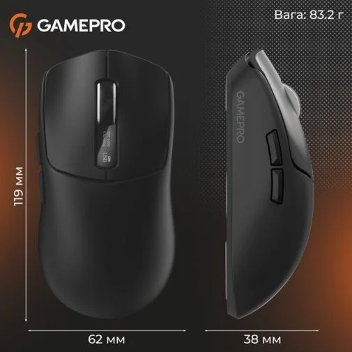 Фото: Миша GamePro Genesis Ranker WL/BT/USB Black (GM012B) № 29 | KTC