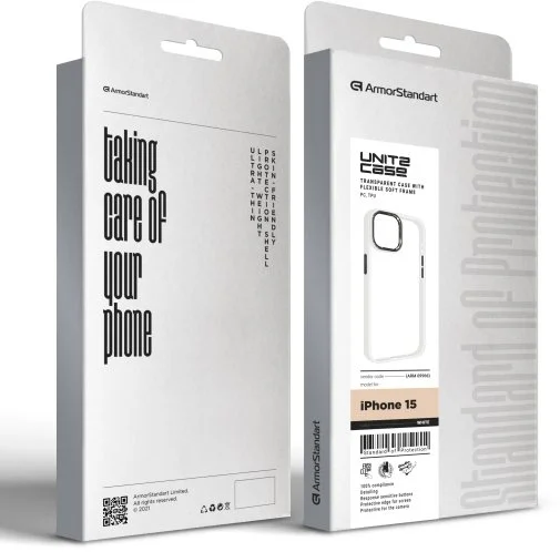 Фото: Чохол ArmorStandart for Apple iPhone 15 - UNIT2 White (ARM69966) № 10 | KTC