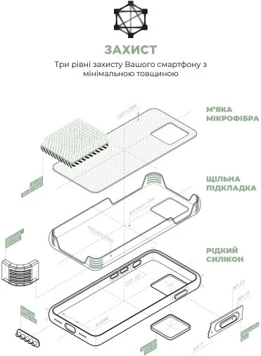 Фото: Чохол ArmorStandart for Apple iPhone 15 - ICON2 MagSafe Soft Mint (ARM77010) № 15 | KTC