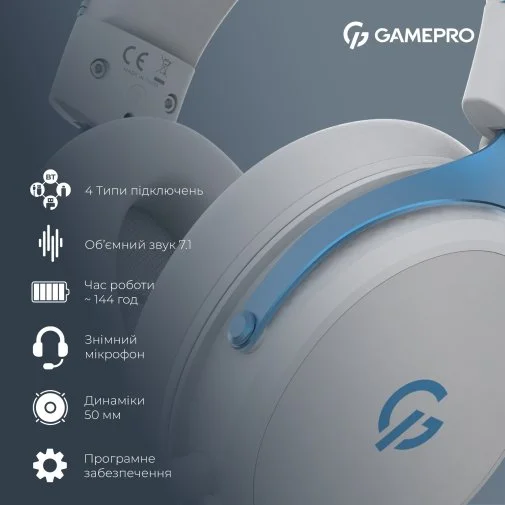 Фото: Гарнітура GamePro Asgard Skadi White (HSW191WB) № 24 | KTC