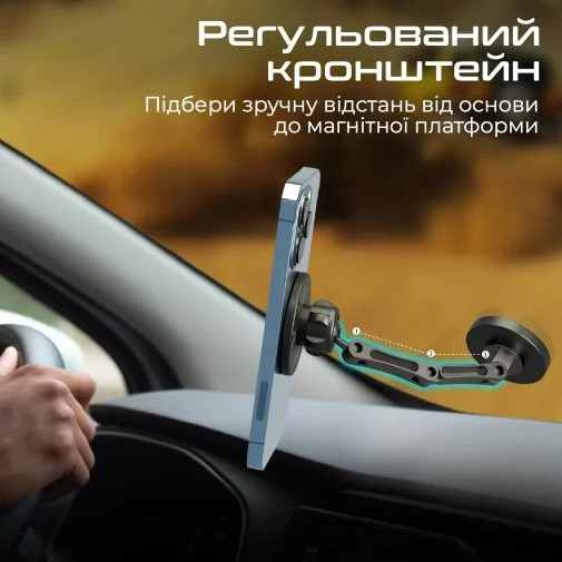 Фото: Кріплення для мобільного телефону Promate Magnus (magnus) № 13 | KTC
