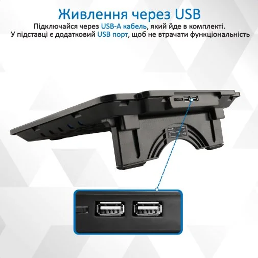 Фото: Підставка для ноутбука Promate Airbase-1 Black (6959144031989) № 15 | KTC