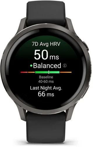 Фото: Смарт годинник Garmin Venu 4 - 41 mm Slate with Black Silicone Band (010-03013-02) № 11 | KTC