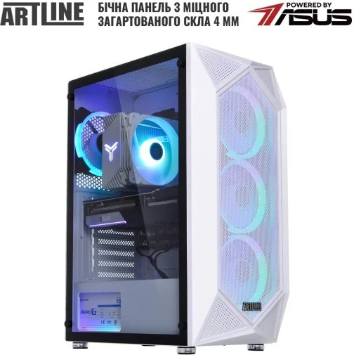 Фото: Персональний комп'ютер ARTLINE Gaming X46WHITE (X46Whitev41) - AMD Ryzen 5 5600X / 32 ГБ DDR4 / PCI-E SSD 1 ТБ / AMD / Radeon RX 9060 XT, 8 ГБ / AMD B550 / 600 Вт № 29 | KTC