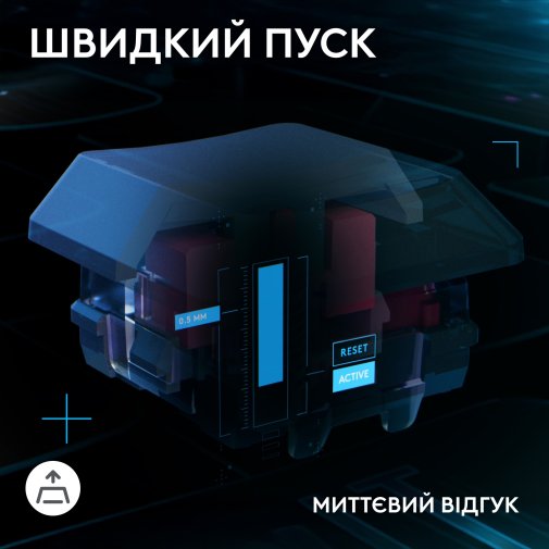 Клавіатура, Logitech G515 Rapid TKL Tactile US International USB, Black ( Gaming )