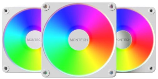 Кулер Montech GF120R V2 ARGB White 3pcs (GF120R V2 ARGB PWM 3I1(W))