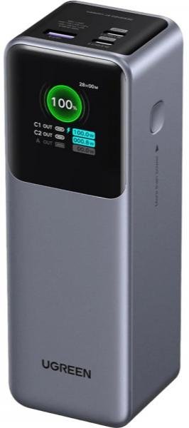Батарея універсальна UGREEN PB722 25000mAh 200W Gray (35525B)