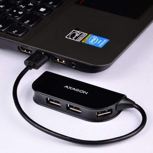 USB-хаб Axagon HUE-X4B Black