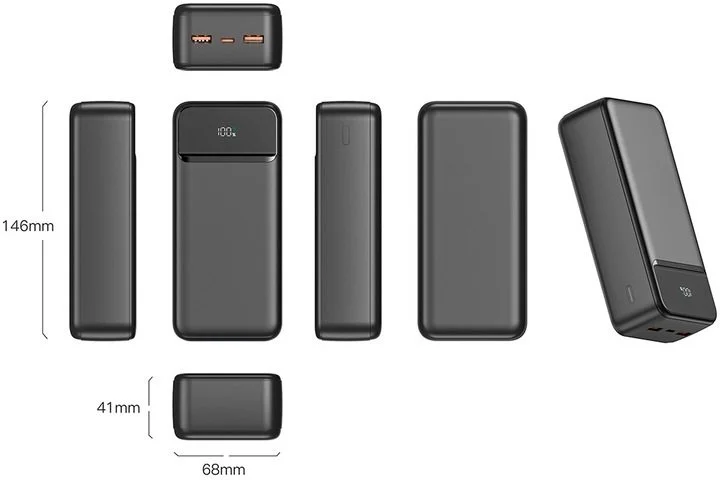 Фото: Батарея універсальна SWISSTEN LINE II 30000mAh 22.5W Black (8595217490635) № 6 | KTC