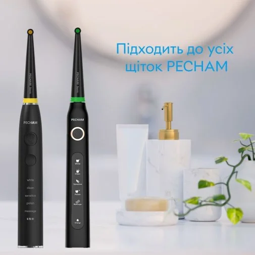 Фото: Насадка для зубної щітки PECHAM Mono-bundle medium stiffness Black (4820201379622.0) № 13 | KTC