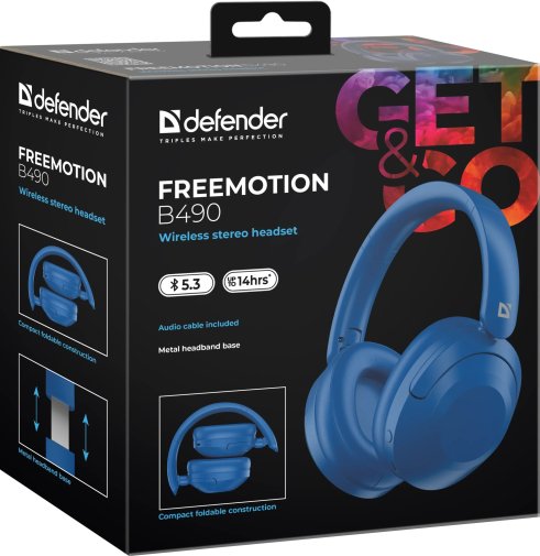 Гарнітура Defender FreeMotion B490 Blue (63491)