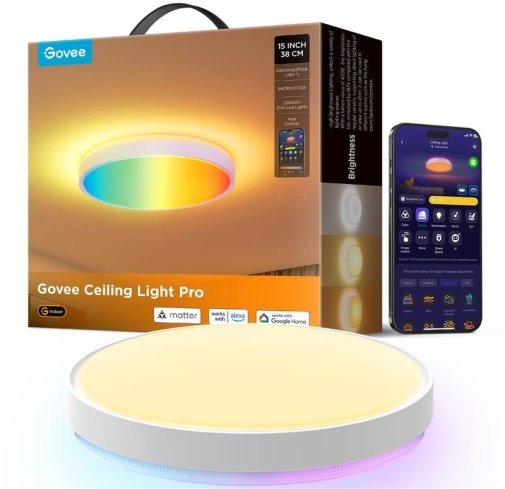 Світильник Govee 38cm Smart Ceiling Light Pro RGBICWW WI-FI/Bluetooth White (H60A6C01)