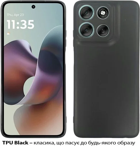Фото: Чохол BeCover for Motorola Moto G56 - Black (713766) № 9 | KTC