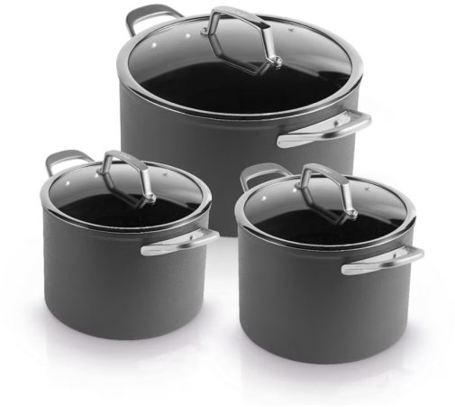 Набір каструль Ninja ZEROSTICK Premium 6pcs Black (C33300DE)