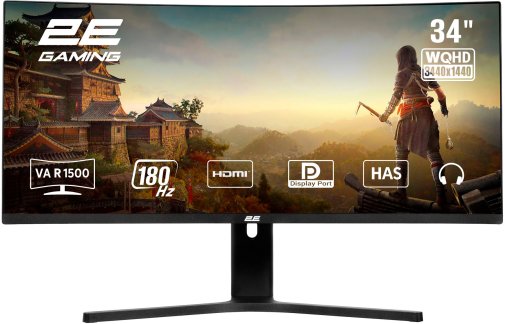 Монітор 2E G3424B Curved Black (2E-G3424B-01.UA)