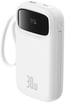 Батарея універсальна Baseus QPow2 20000mAh 30W White (P10055009213-00)