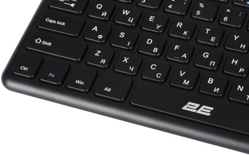 Клавіатура 2E KT100 78key ENG/UKR Wireless Black (2E-KT100WB_UA)