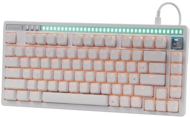 Клавіатура Bloody AT75 Alpha Optical Switch White (AT75 White)