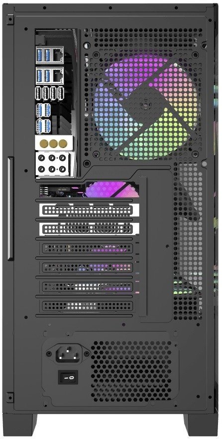 Корпус DARKFLASH DRX90 Mesh Black with window (DRX90 MESH BLACK)