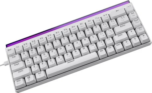 Фото: Клавіатура Ajazz NK68 Red Switch USB White (NK68-R-W) № 17 | KTC