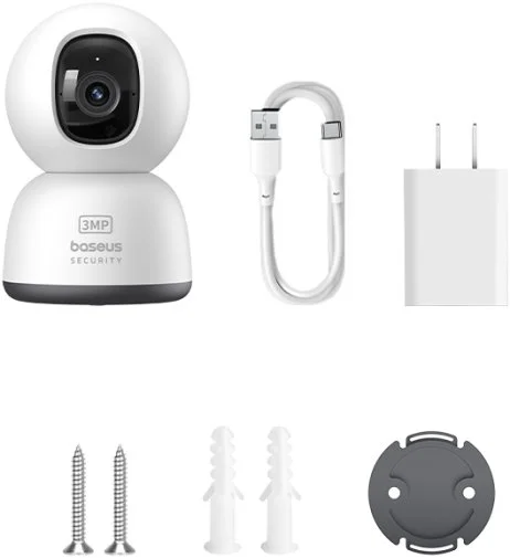 Фото: Камера Baseus Security P1 Series Indoor 3MP OS White (S0TV002132) № 7 | KTC