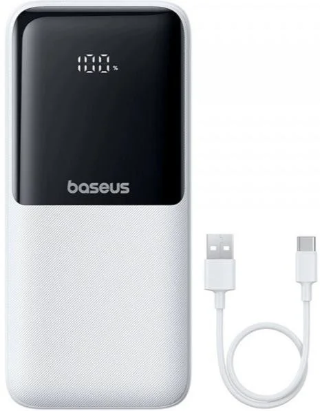 Фото: Батарея універсальна Baseus Lipow 20000mAh 22.5W White Built-In Lightning / USB-C cable (P10079102213-00) № 13 | KTC