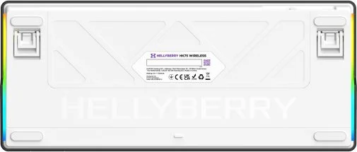 Фото: Клавіатура Hator Hellyberry HK75 Mechanical Linear Wireless/BT White/Violet (HK75 wireless) № 16 | KTC