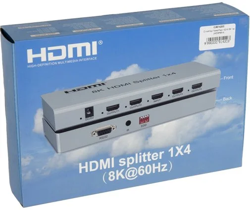 Фото: Сплітер PowerPlant HDMI 8K 1x4 HDSP8K-4 (CA914203) № 6 | KTC