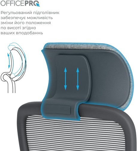 Крісло OfficePro Wave OC599 Black/Dark Gray (OC599-B-DG-DG)