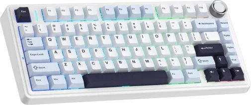 Фото: Клавіатура Aula F75 ENG/UKR USB White (6978080504883) № 5 | KTC