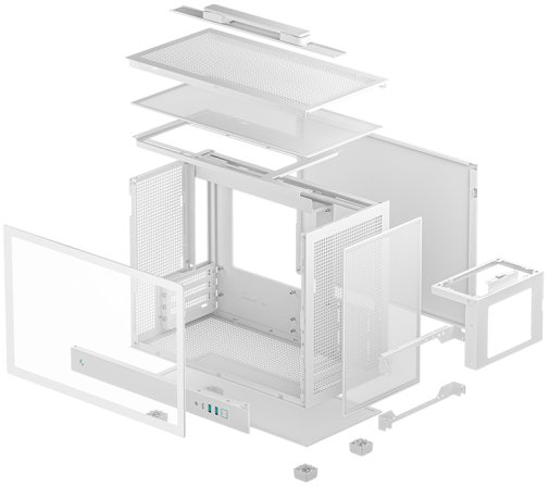 Корпус Deepcool CH160 Plus White with window (R-CH160-WHNGM0-G)