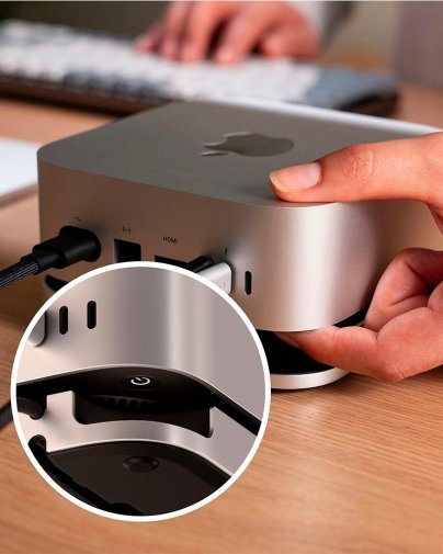 USB-хаб Satechi for Mac Mini M4 Silver (ST-GNMMES)