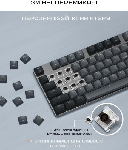 Клавіатура Satechi SM3 Slim ENG/UKR Dark (ST-KSM3DK-EN)