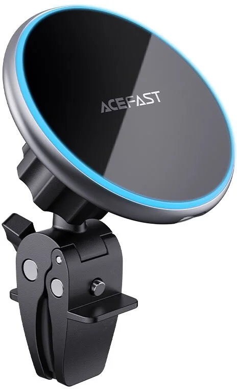 Фото: Кріплення для мобільного телефону Acefast D3 Magnetic Wireless Charging Car Holder Silver (6974316280446) № 8 | KTC