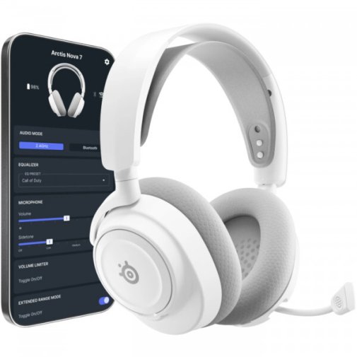 Гарнітура SteelSeries Arctis Nova 7P Gen 2 Wireless White (61745)